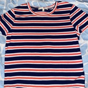 Strips blue, pink and white  shirt